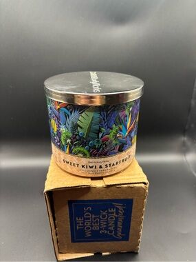 New! Sweet Kiwi & Starfruit 3-Wick Candle - bath and body works